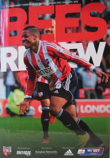 BRENTFORD v SHREWSBURY TOWN 2013/14